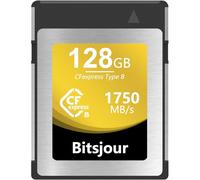 Bitsjour Tarjeta CFexpress tipo B de 128 GB, video y foto RAW suave 8K, tarjeta de memoria digital CF Express para cámaras y videocámaras