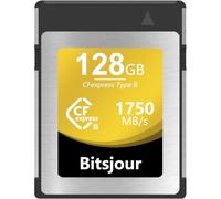 Bitsjour Tarjeta CFexpress tipo B de 128 GB, video y foto RAW suave 8K, tarjeta de memoria digital CF Express para cámaras y videocámaras