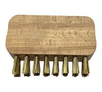 Bitto Cepillo de latón, Accesorio para Quemar Incienso, Aprox. 7,5 cm