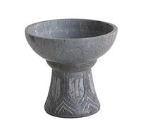 Bitto Taza para Incienso Quemador de Incienso SURAT Diseño Cáliz Piedra, Altura: 12 cm, Ø 12,5 cm