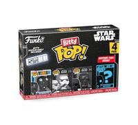 Funko Bitty Pop Star Wars Pack 4 Darth Vader/Piloto de combate TIE/Stormtrooper/Figura Misteriosa