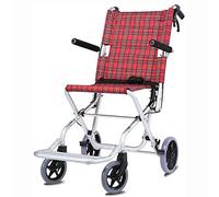 BITWIT Silla de Ruedas portátil móvil, Silla de Ruedas de Transporte Ligero autopropulsada Herramientas de Transporte de Viaje Ultraligero y Plegable