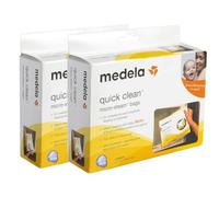 Bitybean Bolsas de microvapor de limpieza rápida, 2 paquetes de 5 (10 bolsas de microvapor en total), para mordedores Medela, vasos de entrenamiento, chupetes, piezas de extractor de leche y biberones