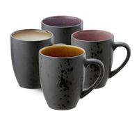 Bitz Gastro Negro / Claro Taza Con Asa Set De 4 Piezas 0,30 L / H: 10 Cm