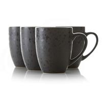 Bitz Gastro Negro / Oscuro Taza Con Asa Set De 4 Piezas 0,30 L / H: 10 Cm