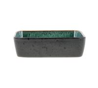 Bitz Plato rectangular Bitz 14x19 cm Black-green