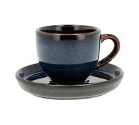 Bitz Taza espresso y platillo Bitz 7 cl Azul oscuro-negro