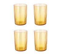 Bitz Vaso de agua Kusintha 28 cl 4 unidades Ámbar