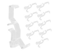 BIUDECO 10 Piezas Clips Cenefa Oculta para Persianas Horizontales Soporte Firme para Ventanas Sala Baño Plástico