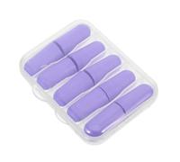 BIUDECO 10 Piezas Tapones Oídos Antirruido de Espuma Viscoelástica Morada, 10 Unidades con Estuche Portátil, Protección para Dormir, Estudiar, Trabajar y Conciertos