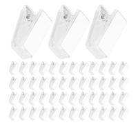 BIUDECO 100 Piezas Clips Adhesivos de Doble Cara Transparentes Resorte, Pinzas para Colgar Pósteres y Fotos, Clips para Exhibición en Aula y Decoración del Hogar