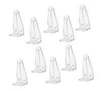 BIUDECO 10piezas Retenedor De Riel Inferior Transparente para Persianas Horizontales Soporte De Sujeción para Persianas Adecuado para Instalación Lateral o Inferior