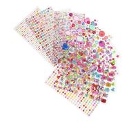 BIUDECO 11 Hojas Pegatinas Diamantes Autoadhesivas Acrílicas Brillantes para Manualidades Uñas y Decoración Creativa