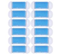BIUDECO 12 Cabezales de Repuesto para Lima de Pies, Rodillo Abrasivo Azul Extra Grueso, Accesorios para Eliminación de Callos y Cuidado de Pies en Casa