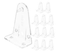 BIUDECO 12 Clips de Sujeción para Persianas de 2 Pulgadas Ganchos de Posicionamiento Transparentes de Plástico Accesorios para Fijación Inferior de Cortinas Soporte para Persianas