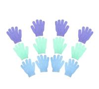 BIUDECO 12 Guantes Exfoliantes de Nylon para Ducha Espuma Densa y Agradable, Manoplas Modernas Cuidado Corporal Unisex en Baño