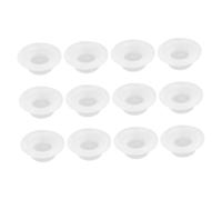 BIUDECO 12 Juntas de Sellado Tapa Abatible de Color Blanco de Silicona de Fermentación Fácil Instalación y Mantenimiento Pack de 12 Piezas para Botellas de Cerveza