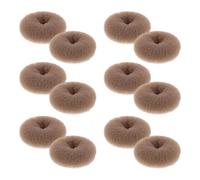 BIUDECO 12 Piezas Donut Hair Bun Maker para Mujeres y Niñas Moldeador de Moños para Cabello Grueso Herramienta Antideslizante para Peinados Rápidos Festivales y Ocaciones Especiales