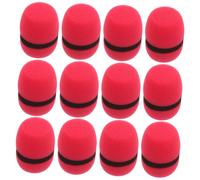 BIUDECO 12 Piezas Fundas para Micrófono de Mano con Protector Antiviento y Resistente Salpicaduras Cubiertas de Algodón para Micrófonos Adecuadas para Karaoke Grabación y Streaming