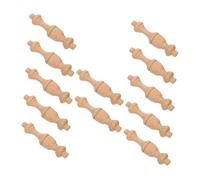 BIUDECO 12 Piezas Pilares de Madera Remates Decorativos para Muebles Columnas Vintage para Manualidades y Decoración de Interiores