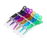 BIUDECO 12 piezas Pinzas para Pelo Transparentes Estilo Cocodrilo Clips Pequeños con Doble Bisagra para Secciones Finas Accesorios para Mujeres y Niñas Antideslizantes y Color Aleatorio