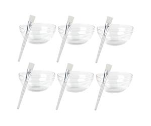 BIUDECO 12 piezas Utensilios para Mascarillas Faciales Cuencos y Brochas Transparentes para DIY Seguros y Portátiles para Cuidado Casa y Viajes