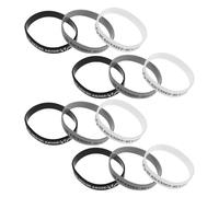 BIUDECO 12 pulseras bíblicas de silicona con mensaje de fe, ideales para adultos, fiestas religiosas y