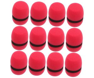 BIUDECO 12piezas Fundas De Esponja Para Micrófono Protector De Filtro De Micrófono Cubiertas Antiviento Para Para Entrevistas Canto y Oratoria