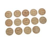 BIUDECO 12piezas Tarjetas De Para Bebés De Madera De Cartas Mensuales Para Fotografía Recuerdos Memorables De Crecimiento Infantil