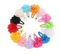 BIUDECO 15 piezas Clips para Cabello de Niña Pinzas con Flores de Accesorios para Bebés y Diseño Clásico Sujetan el Cabello sin Dañar Surtido