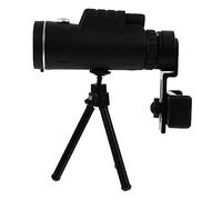 BIUDECO 1juego Monoculares Telescopio Tubo Teléfono Incluye Tripode Clip y Lente Óptica para Fotografía Observación Al Aire Color Negro