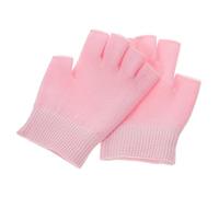 BIUDECO 1Par Guantes Hidratantes de Gel Sin Dedos para Cuidado de Manos Manopla Elástica Spa Hidratación y Suavidad para Mujeres y Niñas