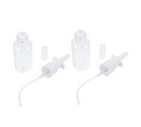 BIUDECO 2 Botellas Spray Nasal para Bebés Limpiadores 20Ml de Plástico Transparente para Limpiar Fosas y Ojos Diseño Ligero y Seguro