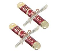 BIUDECO 2 Juegos Metal Mezuzah con Pergamino Kosher Incluido para Bendición de Hogar Judío Decoración Elegante para Puertas Regalo Significativo para Celebraciones y Protección Cultural