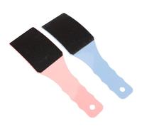 BIUDECO 2 Limas para Pies de Doble Cara Mango Curvo Herramienta Portátil para Exfoliación y Eliminación de Piel Muerta Colores Azul y Rosa Cuidado Personal para Pedicura en Casa
