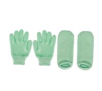 BIUDECO 2 pares Guantes Spa Hidratantes de Gel para Manos y Pies Exfoliantes y Nutritivos Pack para Cuidado Intensivo y Piel Suave