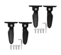 BIUDECO 2 Pares Reposapiés Traseros para Bicicleta de Montaña y Eléctrica, 2 Pares de Clavijas Plegables Antideslizantes de Nailon para Pedales, Accesorios para Ciclismo y Patinete