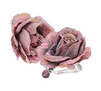 BIUDECO 2 Piezas Abrazaderas Decorativas para Cortinas con Diseño de Flor de Rosa Degradado Púrpura Clips Resistentes para Sujetar Cortinas Hogar y Oficina Accesorios Prácticos y