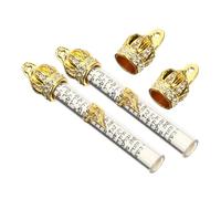 BIUDECO 2 Piezas Adorno de Metal para Poste de Puerta Biblia Decoración Religiosa Bendición Judía Colgante de Puerta Protección para Casa Mezuzá