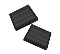 BIUDECO 2 Piezas Caja de Almacenamiento para Cosméticos Bandejas Vacías para Labiales y Sombras Diseño Compacto y Portátil para Maquillaje Diario y Viaje Color Negro Elegante con Ventana