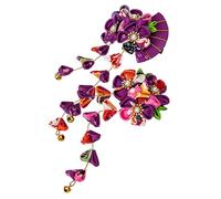 BIUDECO 2 Piezas Clips de Pelo Flor y Abanico Accesorios Japoneses para Mujeres para Bodas Fiestas y Fotografía Ligero y Práctico Sin Daño al Cabello