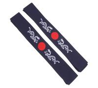 BIUDECO 2 piezas Diadema Deportiva Japonesa Bushido Azul con Diseño de Dragón Banda Transpirable para Correr y Karate de Unidades