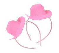 BIUDECO 2 Piezas Diademas de Sombrero Rosa Mini Cowboy Hat para Mujeres y Niñas Accesorios de Fiesta Western para Cumpleaños y Despedida de Soltera