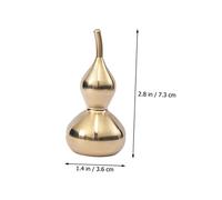 BIUDECO 2 Piezas Estatua Calabaza de Latón Vintage Figurilla Decorativa de Mesa con Significado Auspicioso para Hogar y Oficina Adorno Ligero y Estable para Regalo de Inauguración