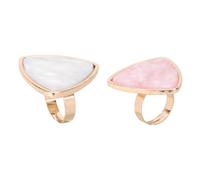 BIUDECO 2 Piezas Paletas de Anillo para Uñas Colores Diseño Mármol Forma para Uñas DIY Fiestas Salones Hogar