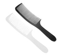 BIUDECO 2 piezas Peine de Peluquería Curvo Profesional para Corte de Cabello Hombre Peine Antiestático con Dientes Redondeados para Recortadora Herramienta Duradera para Estilos Cortos y