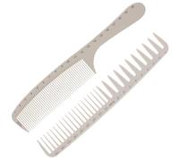 BIUDECO 2 piezas Peine Profesional para Cortar Cabello con Escala Multiusos para Peluquería y Hogar Resistente al Calor y Antiestático para Cabello Grueso Rizado o Diseño Ergonómico y