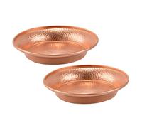 BIUDECO 2 Piezas Plato Tibetano de Cobre Puro para Ofrendas Cuenco Budista de Agua Sagrada con Diseño Mandala para Rituales y Decoración del Hogar Arte Esotérico Tradicional