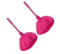 BIUDECO 2 piezas Plumero Estático Doméstico con Mango Ergonómico Antideslizante para Limpieza de Muebles Oficina y Interior de Vehículos Reutilizable y Fácil de Almacenar