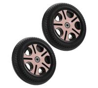 BIUDECO 2 Piezas Ruedas Traseras para Triciclo Infantil Fácil Instalación Antideslizantes Compatible con Triciclos y Patinetes Infantiles Diámetro de Agujero Color Rosa